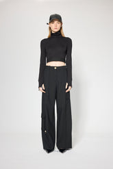 MOCK NECK RAYON TOP